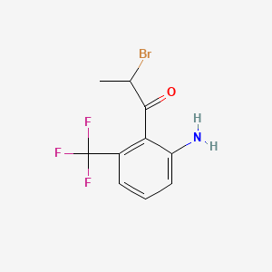 1-(2-Amino-6-(trifluoromethyl)phenyl)-2-bromopropan-1-one - 