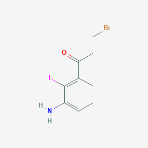 1-(3-Amino-2-iodophenyl)-3-bromopropan-1-one - 