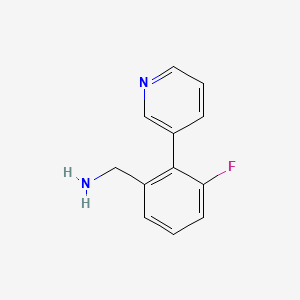 (3-Fluoro-2-(pyridin-3-yl)phenyl)methanamine - 