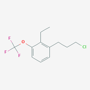 1-(3-Chloropropyl)-2-ethyl-3-(trifluoromethoxy)benzene - 