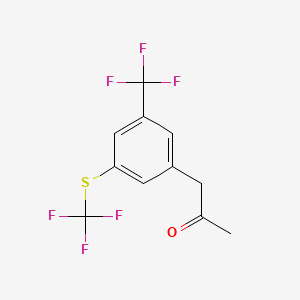 1-(3-(Trifluoromethyl)-5-(trifluoromethylthio)phenyl)propan-2-one - 