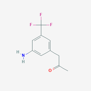1-(3-Amino-5-(trifluoromethyl)phenyl)propan-2-one - 