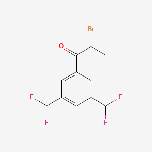 1-(3,5-Bis(difluoromethyl)phenyl)-2-bromopropan-1-one - 