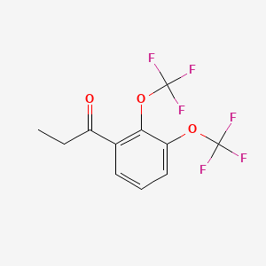 1-(2,3-Bis(trifluoromethoxy)phenyl)propan-1-one - 