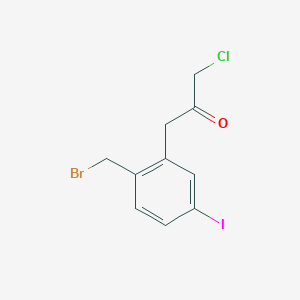 1-(2-(Bromomethyl)-5-iodophenyl)-3-chloropropan-2-one - 