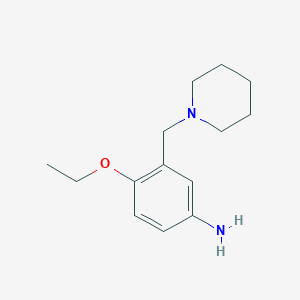 4-Ethoxy-3-[(piperidin-1-yl)methyl]aniline - 96284-82-1
