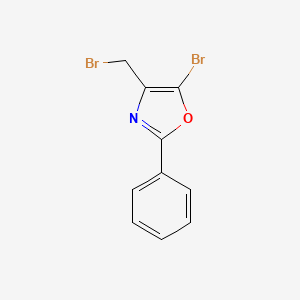 Oxazole, 5-bromo-4-(bromomethyl)-2-phenyl- - 101085-25-0