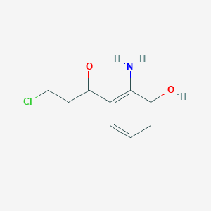 1-(2-Amino-3-hydroxyphenyl)-3-chloropropan-1-one - 
