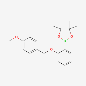 2-(2-((4-Methoxybenzyl)oxy)phenyl)-4,4,5,5-tetramethyl-1,3,2-dioxaborolane - 