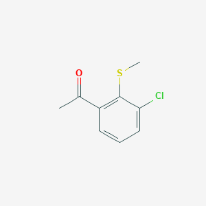 Ethanone, 1-[3-chloro-2-(methylthio)phenyl]- - 89604-36-4