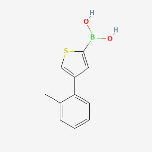 (4-(o-Tolyl)thiophen-2-yl)boronic acid - 
