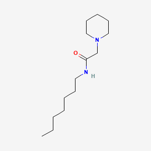 1-Piperidineacetamide, N-heptyl- - 100962-39-8