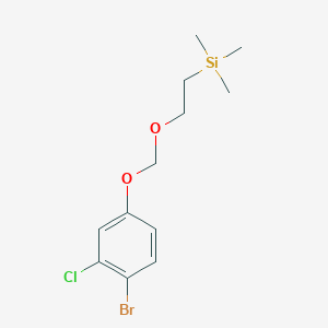 [2-(4-Bromo-3-chlorophenoxymethoxy)ethyl]trimethylsilane - 