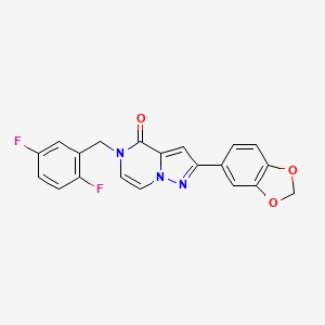 2-(1,3-benzodioxol-5-yl)-5-(2,5-difluorobenzyl)pyrazolo[1,5-a]pyrazin-4(5H)-one - 