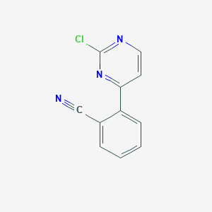 2-(2-Chloropyrimidin-4-yl)benzonitrile - 