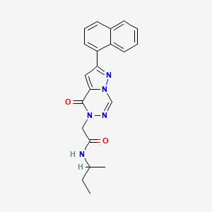 N-(butan-2-yl)-2-[2-(naphthalen-1-yl)-4-oxopyrazolo[1,5-d][1,2,4]triazin-5(4H)-yl]acetamide - 