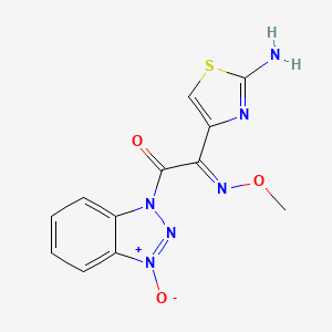 2-(2-Amino-1,3-thiazol-4-yl)-2-methoxyimino-1-(3-oxidobenzotriazol-3-ium-1-yl)ethanone - 