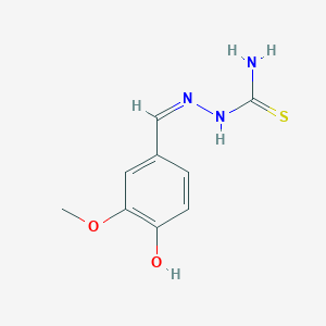 1-(4-Hydroxy-3-methoxybenzylidene)-3-thiosemicarbazide - 5351-92-8