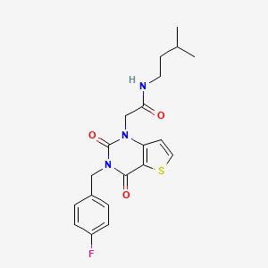 2-[3-(4-fluorobenzyl)-2,4-dioxo-3,4-dihydrothieno[3,2-d]pyrimidin-1(2H)-yl]-N-(3-methylbutyl)acetamide - 