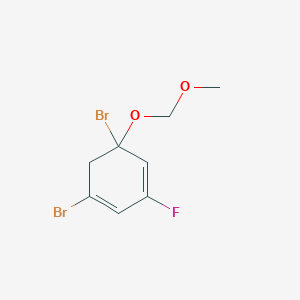 1,5-Dibromo-3-fluoro-5-(methoxymethoxy)cyclohexa-1,3-diene - 