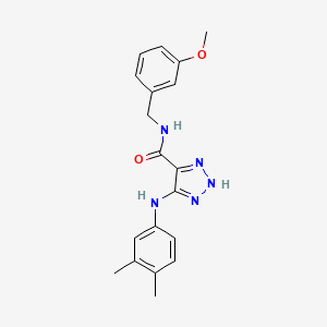 5-((3,4-dimethylphenyl)amino)-N-(3-methoxybenzyl)-1H-1,2,3-triazole-4-carboxamide - 