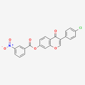 3-(4-chlorophenyl)-4-oxo-4H-chromen-7-yl 3-nitrobenzoate - 