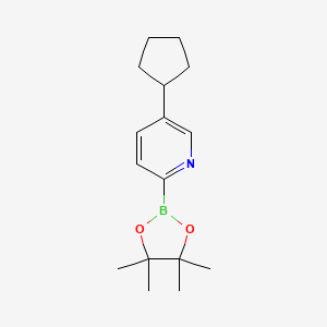 5-(Cyclopentyl)pyridine-2-boronic acid pinacol ester - 2223040-75-1