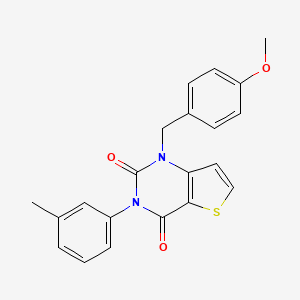 1-(4-methoxybenzyl)-3-(3-methylphenyl)thieno[3,2-d]pyrimidine-2,4(1H,3H)-dione - 
