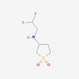 3-[(2,2-Difluoroethyl)amino]-1lambda~6~-thiolane-1,1-dione - 915402-22-1