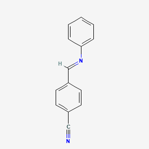 Benzonitrile, 4-[(phenylimino)methyl]- - 22257-39-2