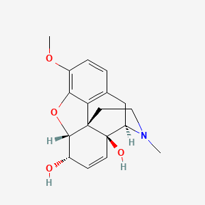 (4R,4aS,7S,7aR,12bS)-9-methoxy-3-methyl-1,2,4,7,7a,13-hexahydro-4,12-methanobenzofuro[3,2-e]isoquinoline-4a,7-diol - 4829-46-3