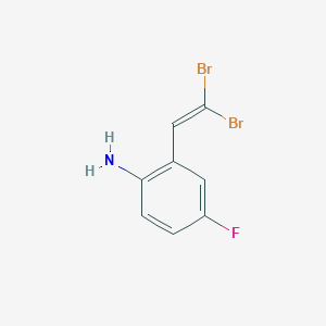 2-(2,2-Dibromoethenyl)-4-fluoroaniline - 
