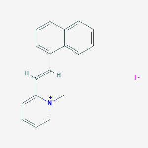 1-Methyl-2-(2-(naphthalen-1-yl)vinyl)pyridin-1-ium iodide - 36098-48-3