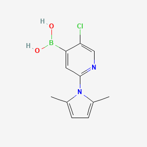 2-(2,5-Dimethylpyrrol-1-YL)-5-chloropyridine-4-boronic acid - 