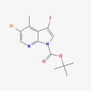 tert-butyl 5-bromo-3-fluoro-4-methyl-1H-pyrrolo[2,3-b]pyridine-1-carboxylate - 
