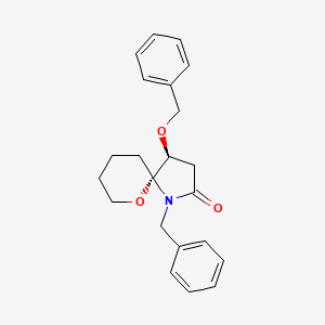 (4S,5R)-1-benzyl-4-phenylmethoxy-6-oxa-1-azaspiro[4.5]decan-2-one - 