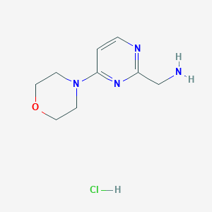 (4-Morpholinopyrimidin-2-YL)methanamine hydrochloride - 1196145-95-5