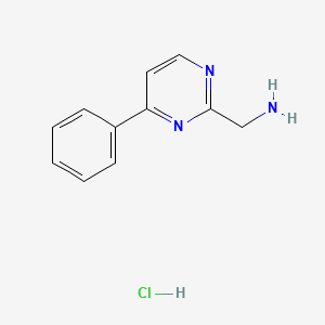 (4-Phenylpyrimidin-2-YL)methanamine hydrochloride - 