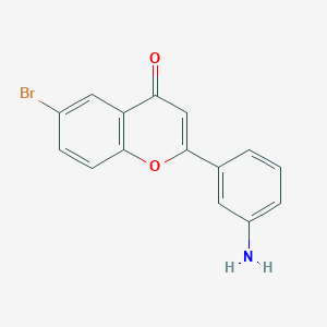 2-(3-Aminophenyl)-6-bromo-4H-1-benzopyran-4-one - 921942-49-6