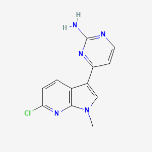 2-Pyrimidinamine, 4-(6-chloro-1-methyl-1H-pyrrolo[2,3-b]pyridin-3-yl)- - 