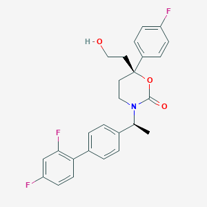 (S)-3-((S)-1-(2',4'-difluorobiphenyl-4-yl)ethyl)-6-(4-fluorophenyl)-6-(2-hydroxyethyl)-1,3-oxazinan-2-one - 