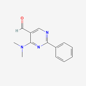 4-(Dimethylamino)-2-phenylpyrimidine-5-carbaldehyde - 823792-76-3