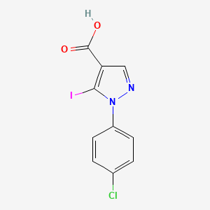 1-(4-Chlorophenyl)-5-iodo-1H-pyrazole-4-carboxylic acid - 786727-18-2
