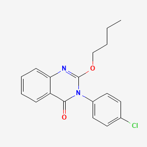 2-Butoxy-3-(4-chlorophenyl)quinazolin-4(3H)-one - 828273-76-3