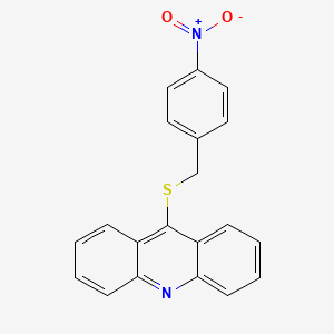 9-[(4-Nitrophenyl)methylsulfanyl]acridine - 827303-14-0