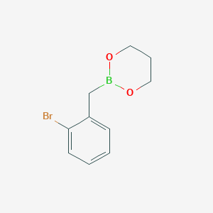 2-[(2-Bromophenyl)methyl]-1,3,2-dioxaborinane - 383197-18-0