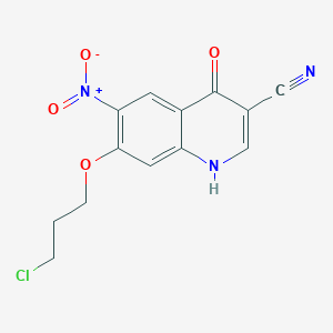 3-Quinolinecarbonitrile, 7-(3-chloropropoxy)-4-hydroxy-6-nitro- - 501684-27-1