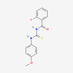 2-fluoro-N-[(4-methoxyphenyl)carbamothioyl]benzamide - 381168-89-4
