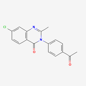 3-(4-Acetylphenyl)-7-chloro-2-methylquinazolin-4(3H)-one - 503044-92-6