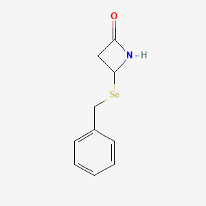 2-Azetidinone, 4-[(phenylmethyl)seleno]- - 359865-70-6